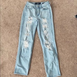 High Waisted Ripped Jeans